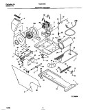 MOTOR / BLOWER / BELT Diagram and Parts List for FLSG72GCS2  Frigidaire Washer Dryer Combo