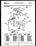 GAS CONTROL Diagram and Parts List for 12-4990-00-03  Tappan Wall Oven