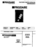 COVER Diagram and Parts List for FDB768GCC0  Frigidaire Dishwasher