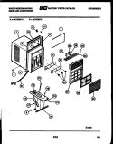 CABINET PARTS Diagram and Parts List for AK107M1V1  Frigidaire Air Conditioner