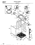 CABINET / TOP Diagram and Parts List for GWX233RBS1  Gibson Washer