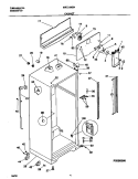 CABINET Diagram and Parts List for MRT21NSHD2  Frigidaire Refrigerator
