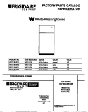 COVER Diagram and Parts List for WRT21FGAW5  Frigidaire Refrigerator