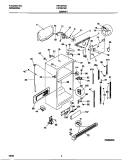 CABINET Diagram and Parts List for FRT22RGCB2  Frigidaire Refrigerator