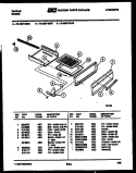 BROILER DRAWER PARTS Diagram and Parts List for 76-4667-00-08  Tappan Microwave Oven Combo