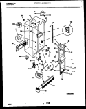 CABINET PARTS Diagram and Parts List for MRS24WHAD0  Frigidaire Refrigerator