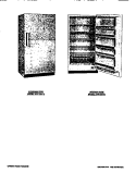 COVER Diagram and Parts List for UFP19HW5  Frigidaire Freezer
