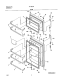 DOORS Diagram and Parts List for FRT18IG4AQ2  Frigidaire Refrigerator