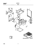 BODY Diagram and Parts List for MGF303PGDA  Frigidaire Range