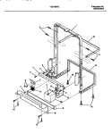 FRAME Diagram and Parts List for FDB765RCR0  Frigidaire Dishwasher
