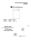COVER Diagram and Parts List for SWX703AQ0  Westinghouse Washer