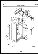 CABINET PARTS Diagram and Parts List for TGK210KN0W  Kelvinator Refrigerator