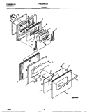 DOORS Diagram and Parts List for FEB798WCCB  Frigidaire Wall Oven