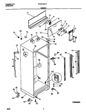 CABINET Diagram and Parts List for FRT21QRCW4  Frigidaire Refrigerator