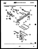BURNER PARTS Diagram and Parts List for CGD2M5WSTC  Gibson Range