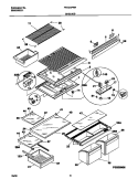 SHELVES Diagram and Parts List for FRT21IPRHW6  Frigidaire Refrigerator