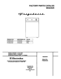 COVER Diagram and Parts List for FWX833SAS0  Frigidaire Washer