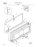 DOOR Diagram and Parts List for FFC13C7AW2  Frigidaire Freezer