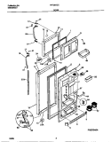 DOOR Diagram and Parts List for FRT26XGCB2  Frigidaire Refrigerator