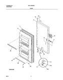 DOOR Diagram and Parts List for GFU17M3AW2  Gibson Freezer