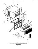 CABINET, FRONT Diagram and Parts List for AC15206J  Frigidaire Air Conditioner