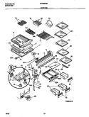 SHELVES Diagram and Parts List for FRT22RGHB0  Frigidaire Refrigerator