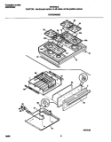 TOP / DRAWER Diagram and Parts List for FGF376CESP  Frigidaire Range