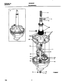 TRANSMISSION Diagram and Parts List for GWS645RFS1  Gibson Washer