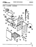 WASHER - CABINET, TOP PANEL, BASE Diagram and Parts List for MLXG42RBW1  Gibson Washer Dryer Combo
