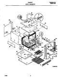 BODY Diagram and Parts List for FEB500CFB4  Frigidaire Wall Oven