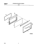 DOOR Diagram and Parts List for MEF322SGWA  Uni Range