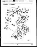BURNER, MANIFOLD AND GAS CONTROL Diagram and Parts List for 72-3989-00-03  Tappan Range