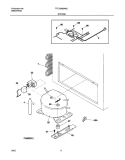 SYSTEM Diagram and Parts List for FFC13M2AW2  Frigidaire Freezer