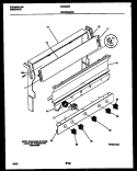 BACKGUARD Diagram and Parts List for CGC3M4DXE  Gibson Range