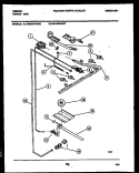 BURNER PARTS Diagram and Parts List for CGC1M1WXE  Gibson Range