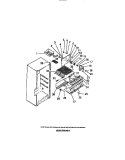 INTERIOR FREEZER COMPARTMENT Diagram and Parts List for FPES18TCA0  Frigidaire Refrigerator