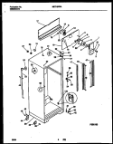 CABINET PARTS Diagram and Parts List for MRT19PNAW0  Frigidaire Refrigerator
