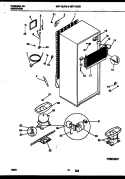 SYSTEM AND AUTOMATIC DEFROST PARTS Diagram and Parts List for MRT18JRBWO  Uni Refrigerator