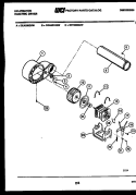 MOTOR AND DRIVE PARTS Diagram and Parts List for DET400G2W  Kelvinator Dryer