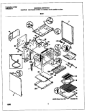BODY Diagram and Parts List for MGF354BGDC  Frigidaire Range