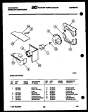 AIR HANDLING PARTS Diagram and Parts List for MH418F2SA  Kelvinator Air Conditioner
