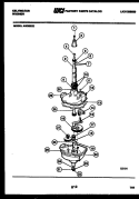 TRANSMISSION PARTS Diagram and Parts List for AW900C2D  Kelvinator Washer