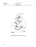 Part Location Diagram of 5304429448 Frigidaire CONTROL PANEL Assembly