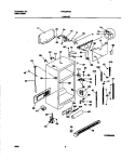 CABINET Diagram and Parts List for FRT22RGCB8  Frigidaire Refrigerator