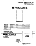COVER Diagram and Parts List for FRT16CNHD2  Frigidaire Refrigerator