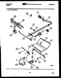 BURNER, MANIFOLD AND GAS CONTROL Diagram and Parts List for G32BPCW2  Frigidaire Range
