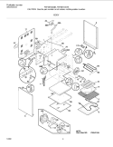 BODY Diagram and Parts List for FEF367CGTB  Frigidaire Range