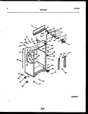 CABINET PARTS Diagram and Parts List for FPCEW21TIRW1  Frigidaire Refrigerator