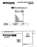 COVER Diagram and Parts List for WWX233RBS3  Frigidaire Washer