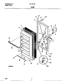 DOOR Diagram and Parts List for TFU14F7BW2  Tappan Freezer